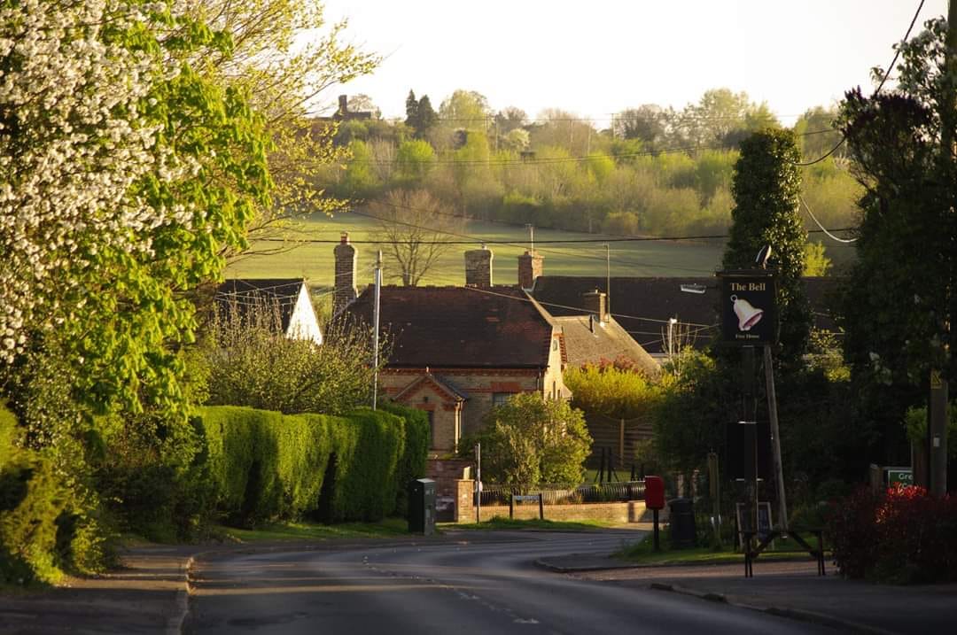 View across Great Paxton village
